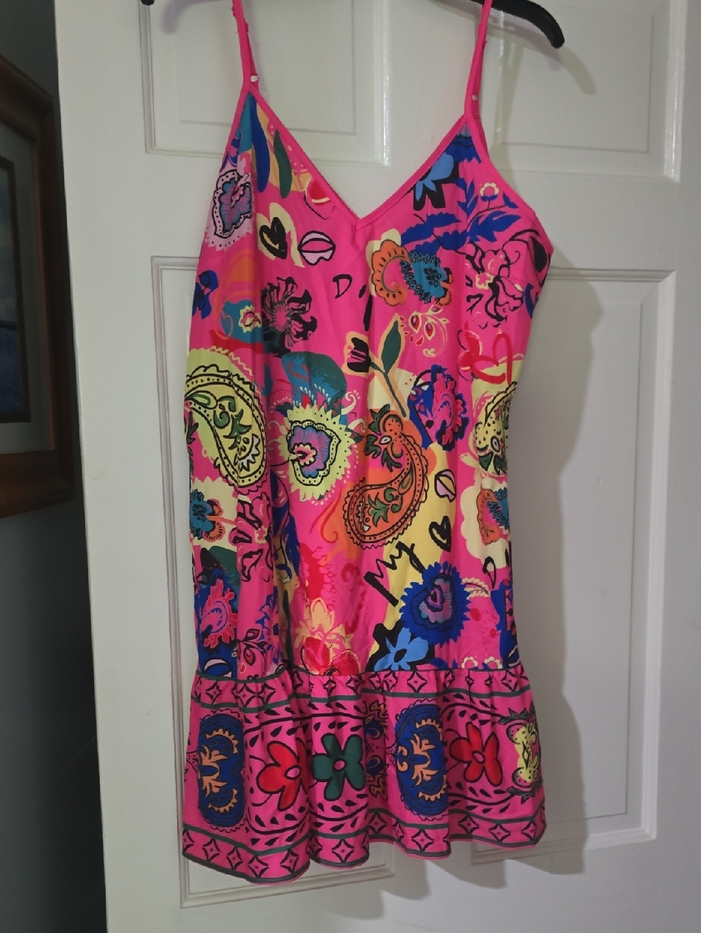 BUNDLE 3/$16. SHEIN Pink Multi Floral Paisley Mini Dress